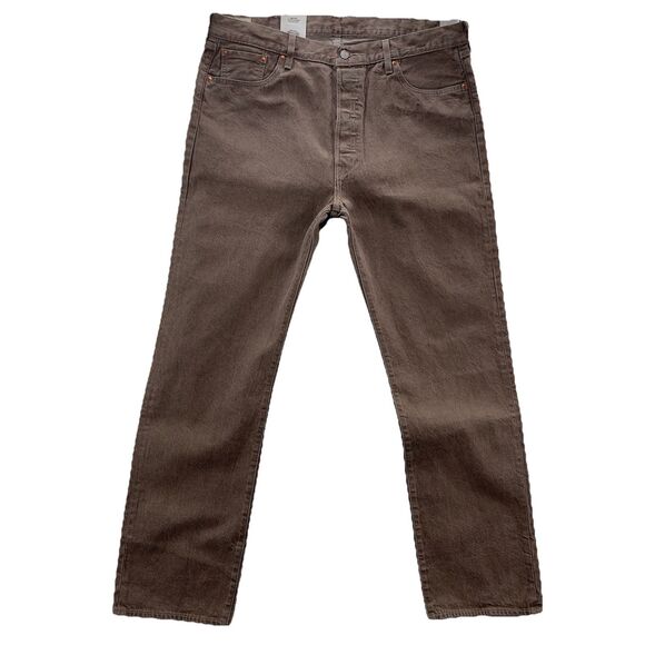 Levi's Premium 1970s Fresh Produce Jeans Men's Brown Rigid 42x34 Straight Denim